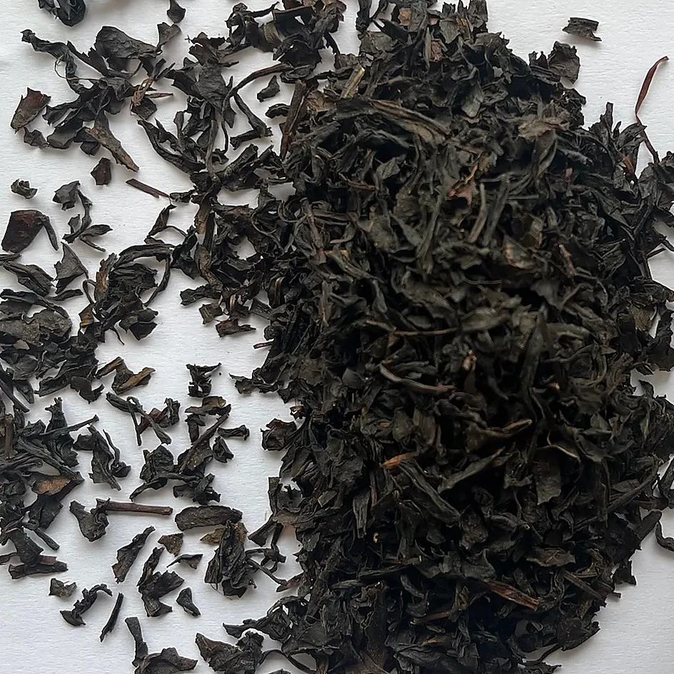 OP black tea from Goo Farm: slightly curled whole leaves of regular size